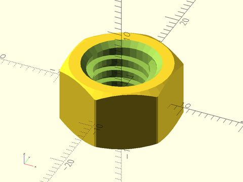 square\_threaded\_nut() Example 1