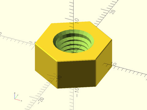 threaded\_nut() Example 2