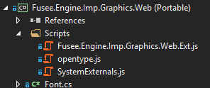 JavaScript in a Project Scripts folder