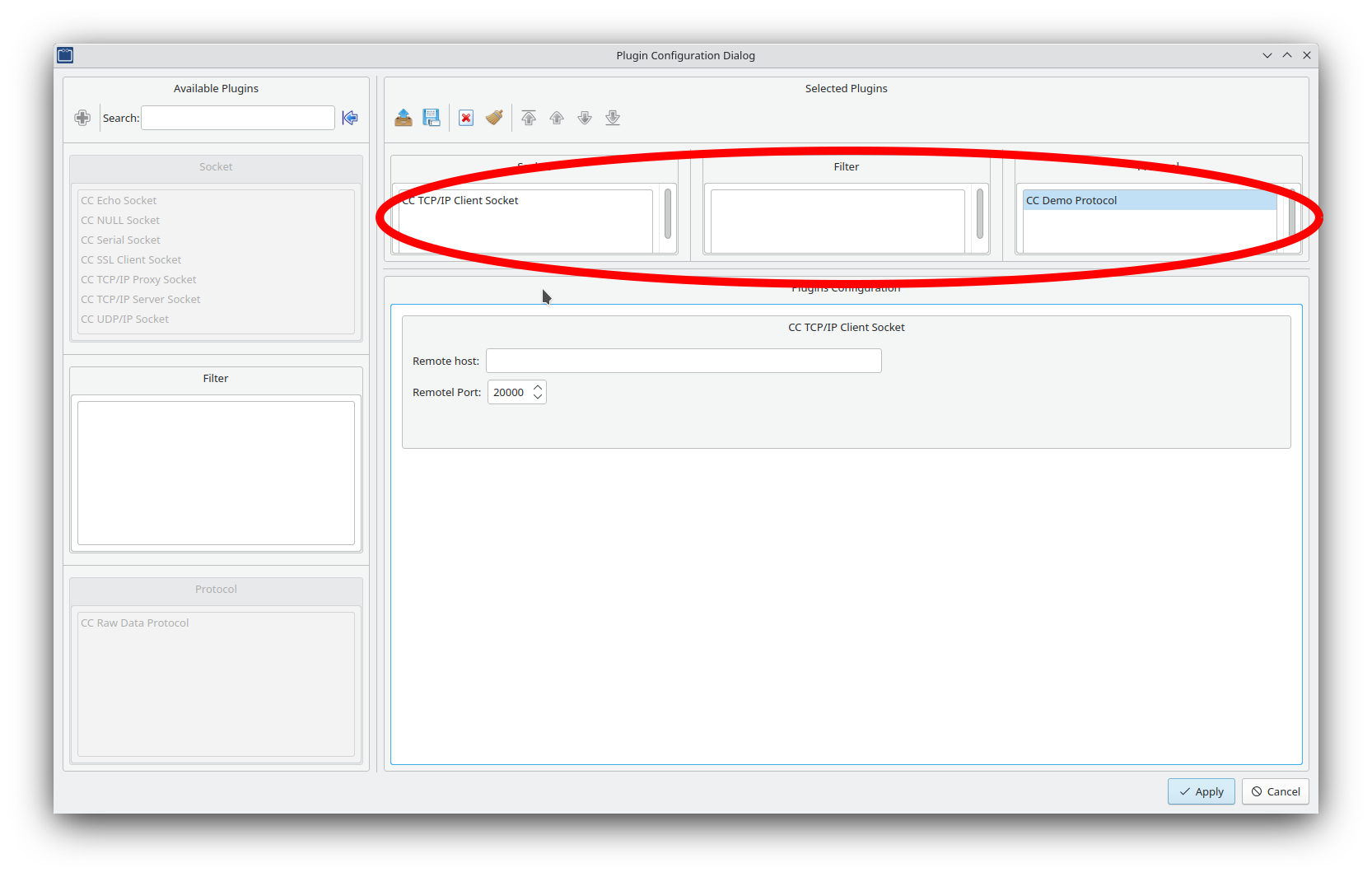 image: selected plugins