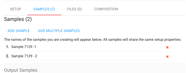 Image of Workflow Panel showing Create Process samples